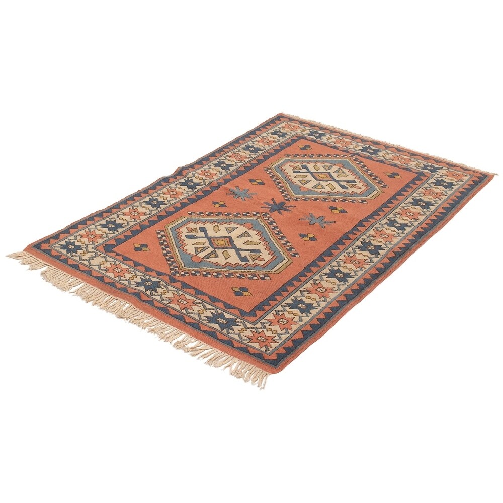 eCarpetGallery Hand-Knotted Antique Shiravan Copper Wool Rug - 4'11 x 7'4