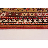 Hand-knotted Hereke Red Wool Rug - 4'0 x 6'9
