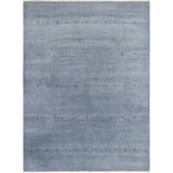 eCarpetGallery Hand-Knotted Kashkuli Gabbeh Light Denim Blue Wool Rug - 9'1 x 12'3
