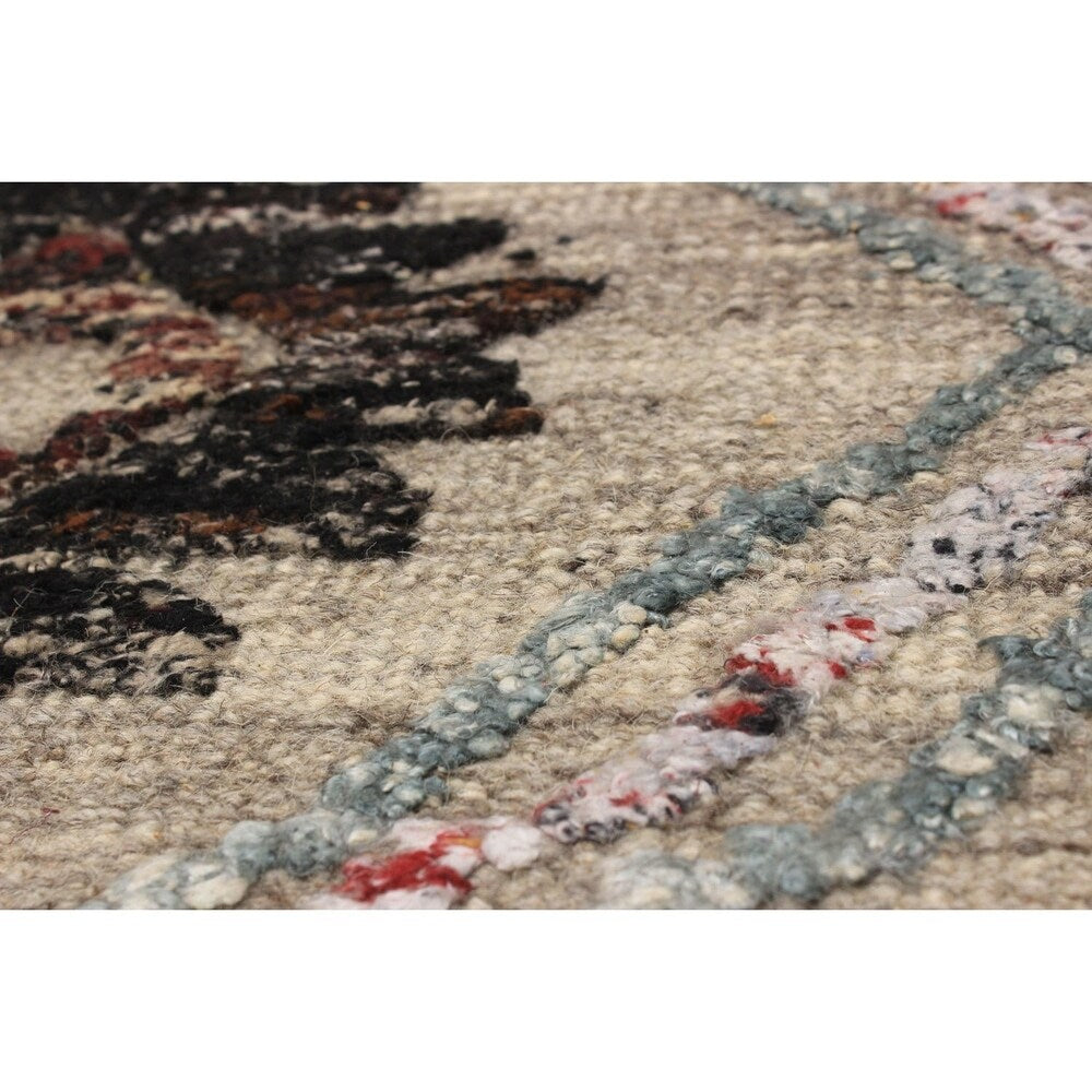 eCarpetGallery Hand-Knotted Sari Silk Yellow Wool, Art Silk Rug (5'3 x 7'5)
