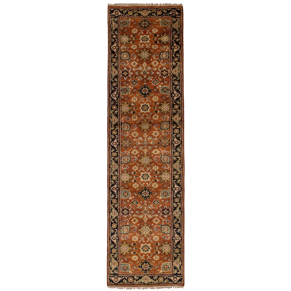 eCarpetGallery Hand-Knotted Serapi Heritage Brown Wool Rug (2'7 x 9'11)