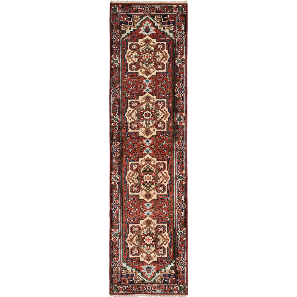Hand-knotted Serapi Heritage Orange Wool Rug - 2'8 x 10'1/2'8" x 10'1" Runner