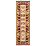 eCarpetGallery Hand-Knotted Ushak Dark Red Wool Rug - 2'7 x 8'2
