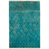 eCarpetGallery Hand-Knotted Vibrance Turquoise Wool Rug - 4'0 x 6'0