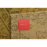 Hand-knotted Antalya Vintage Olive Wool Rug - 6'11 x 10'2