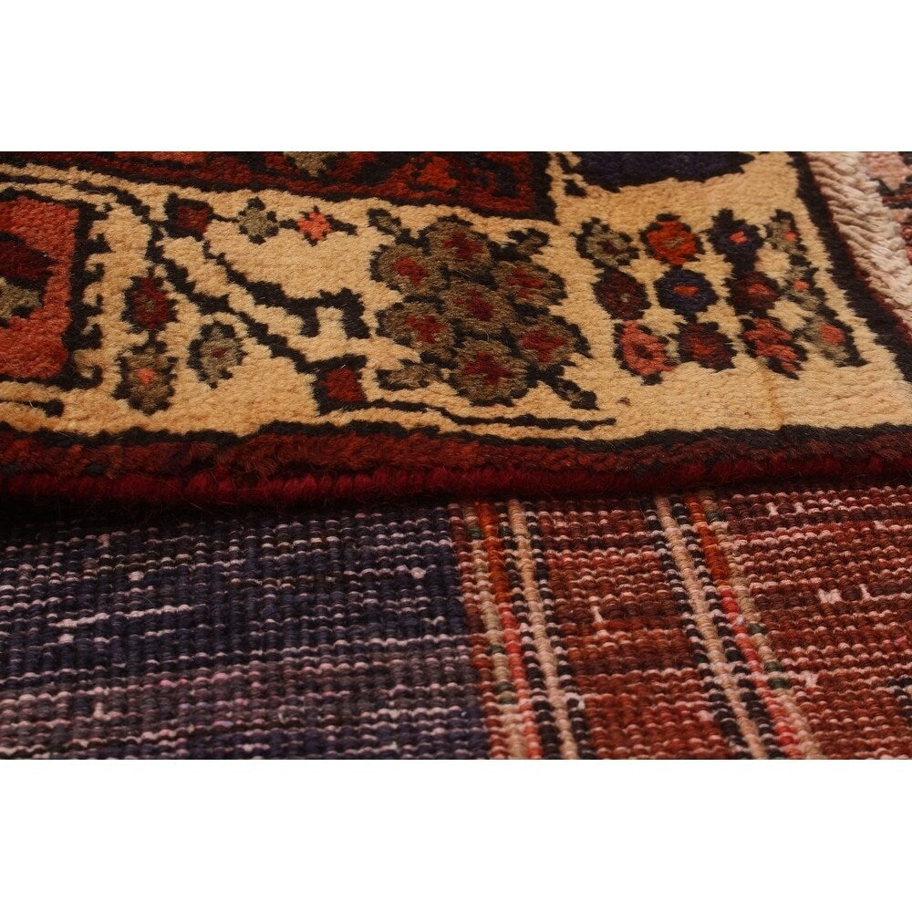 eCarpetGallery Hand-knotted Ardabil Dark Red Wool Rug - 3'0 x 10'1