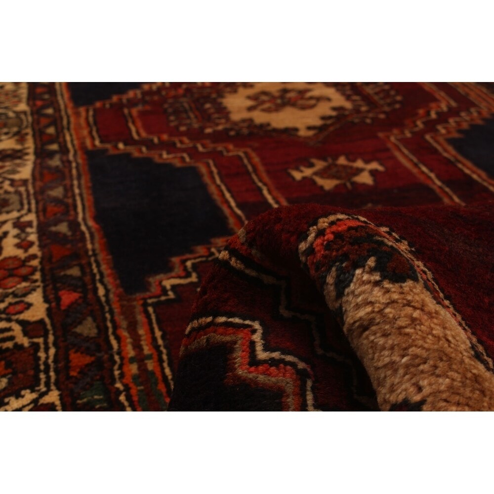 eCarpetGallery Hand-knotted Ardabil Dark Red Wool Rug - 3'0 x 10'1