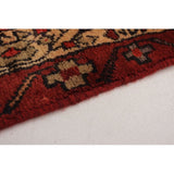 Hand-knotted Ardabil Red Wool Rug - 3'3" x 9'5" Runner
