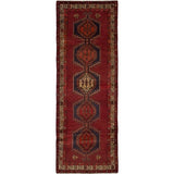 Hand-knotted Ardabil Red Wool Rug - 3'3" x 9'5" Runner