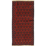 eCarpetGallery Hand-knotted Bahor Red Wool Rug (3'3 x 6'6)