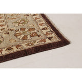 eCarpetGallery Hand-knotted Chobi Finest Dark Brown Wool Rug - 6'6 x 9'7