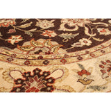 Hand-knotted Chobi Finest Brown Wool Rug ECARPETGALLERY - 8'0 x 8'0
