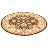 Hand-knotted Chobi Finest Brown Wool Rug ECARPETGALLERY - 8'0 x 8'0