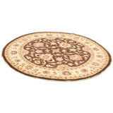 Hand-knotted Chobi Finest Brown Wool Rug ECARPETGALLERY - 8'0 x 8'0