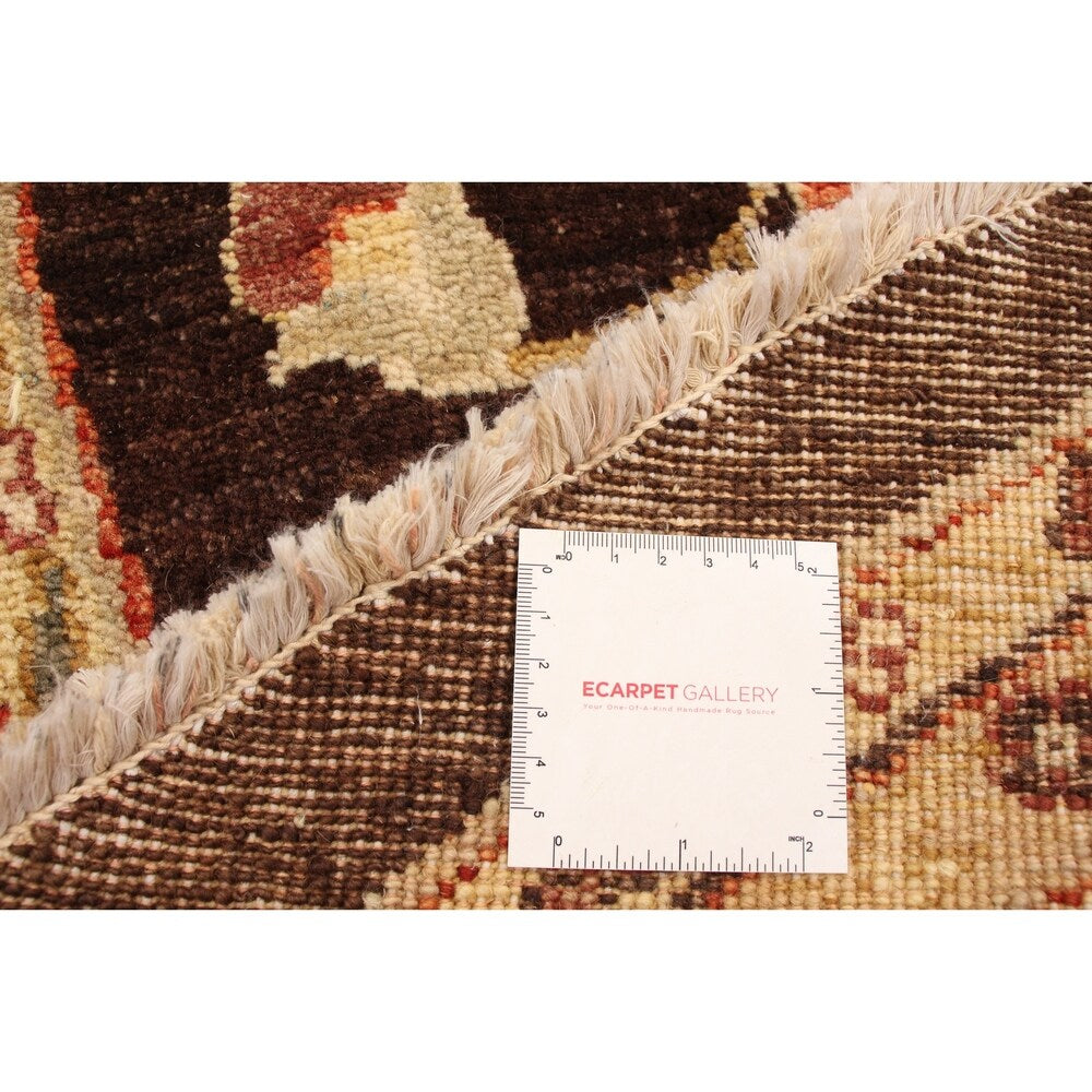 Hand-knotted Chobi Finest Brown Wool Rug ECARPETGALLERY - 8'0 x 8'0