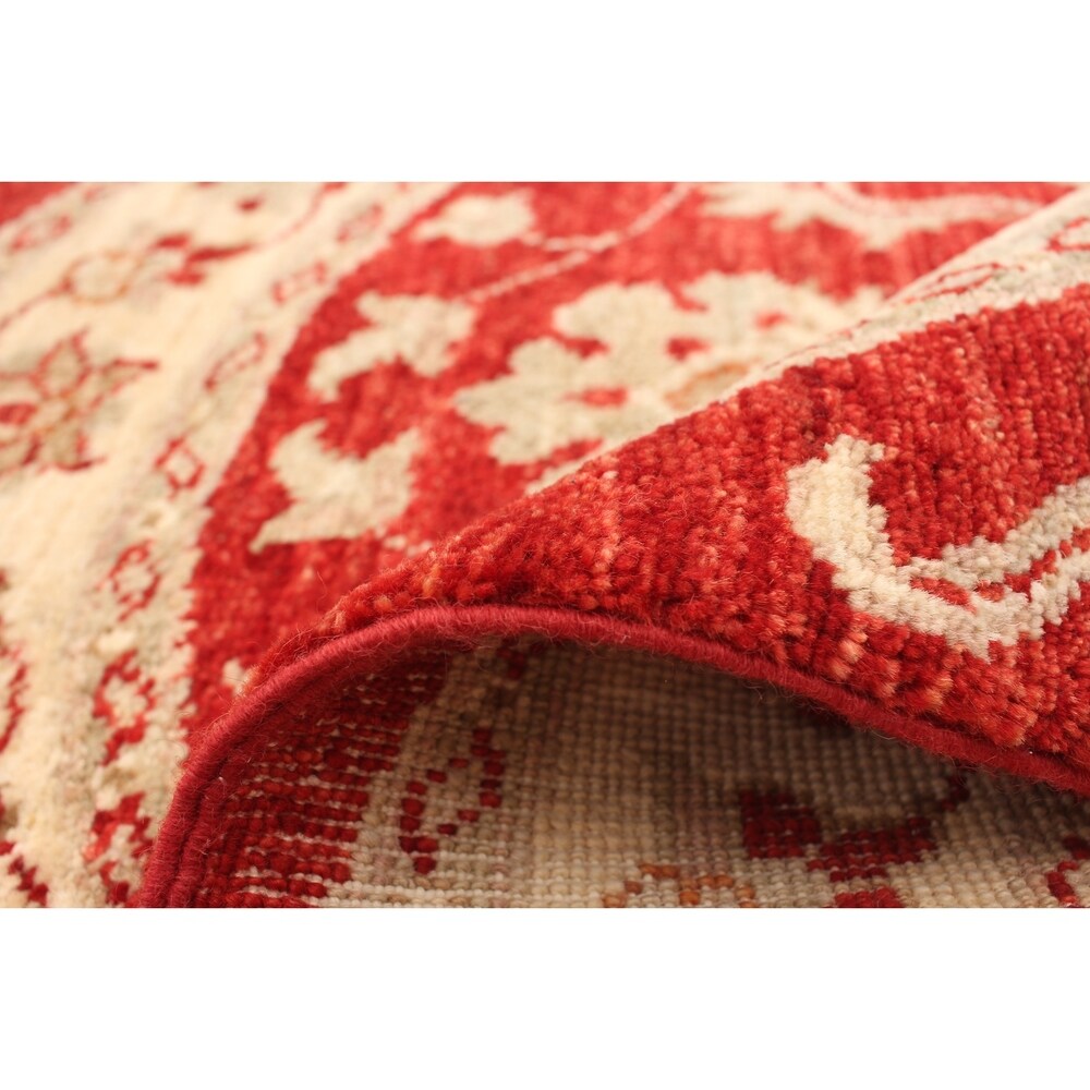 Hand-knotted Chobi Finest Red Wool Rug ECARPETGALLERY - 3'1 x 3'3