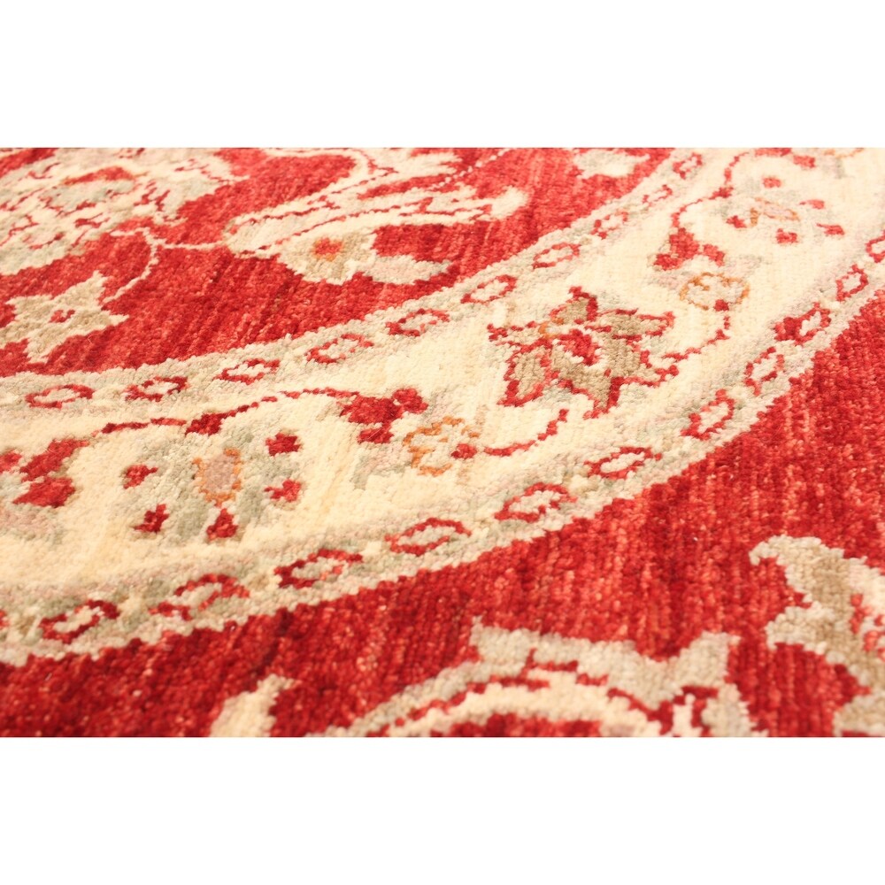 Hand-knotted Chobi Finest Red Wool Rug ECARPETGALLERY - 3'1 x 3'3