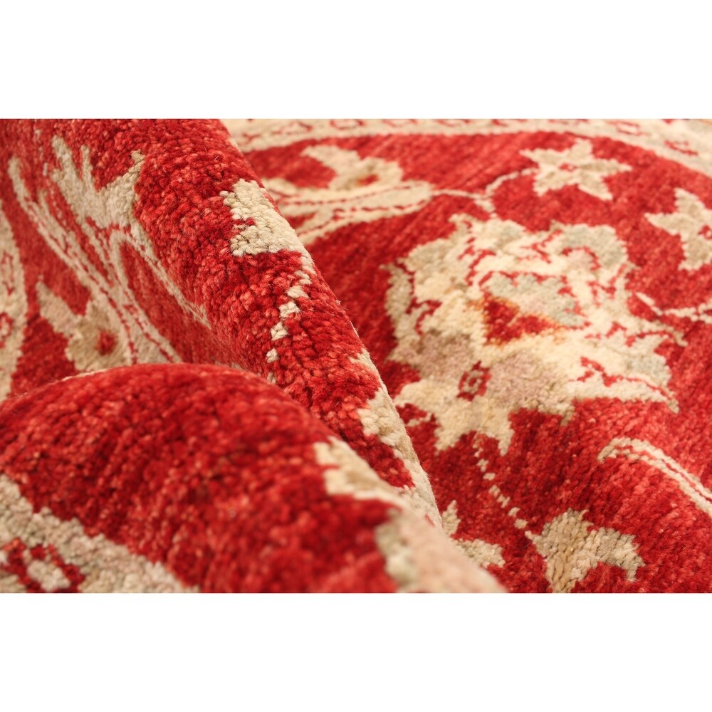 Hand-knotted Chobi Finest Red Wool Rug ECARPETGALLERY - 3'1 x 3'3