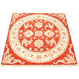 Hand-knotted Chobi Finest Red Wool Rug ECARPETGALLERY - 3'1 x 3'3