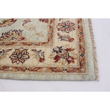 eCarpetGallery Hand-knotted Chobi Twisted Cream Wool Rug - 4'1 x 6'4