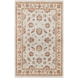 eCarpetGallery Hand-knotted Chobi Twisted Cream Wool Rug - 4'1 x 6'4