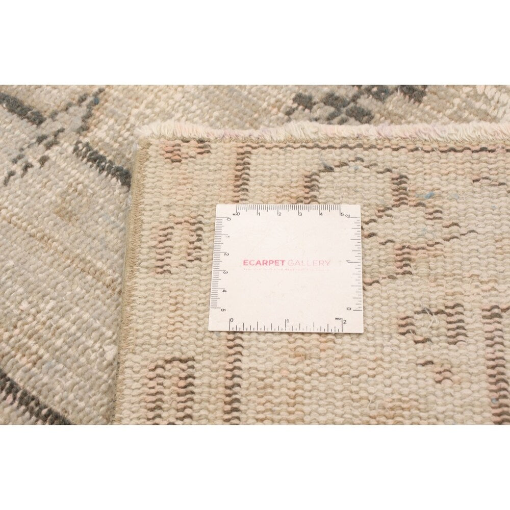 eCarpetGallery Hand-knotted Color Transition Light Grey Wool Rug - 5'0 x 7'11