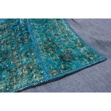 eCarpetGallery Hand-knotted Color Transition Patch Turquoise Wool Rug - 4'7 x 6'5