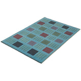 eCarpetGallery Hand-knotted Color Transition Turquoise Wool Rug - 4'1 x 6'1
