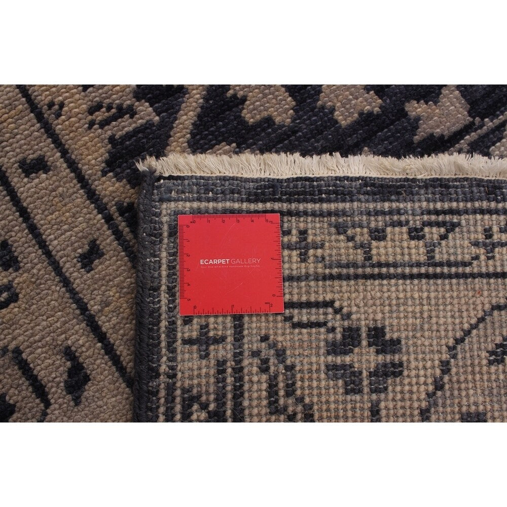 eCarpetGallery Hand-knotted Eternity Dark Navy Wool Rug - 6'0 x 8'11