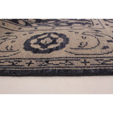 eCarpetGallery Hand-knotted Eternity Dark Navy Wool Rug - 6'0 x 8'11