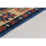 eCarpetGallery Hand-knotted Finest Gazni Blue Wool Rug (2'0 x 5'10) - 2'0 x 5'10