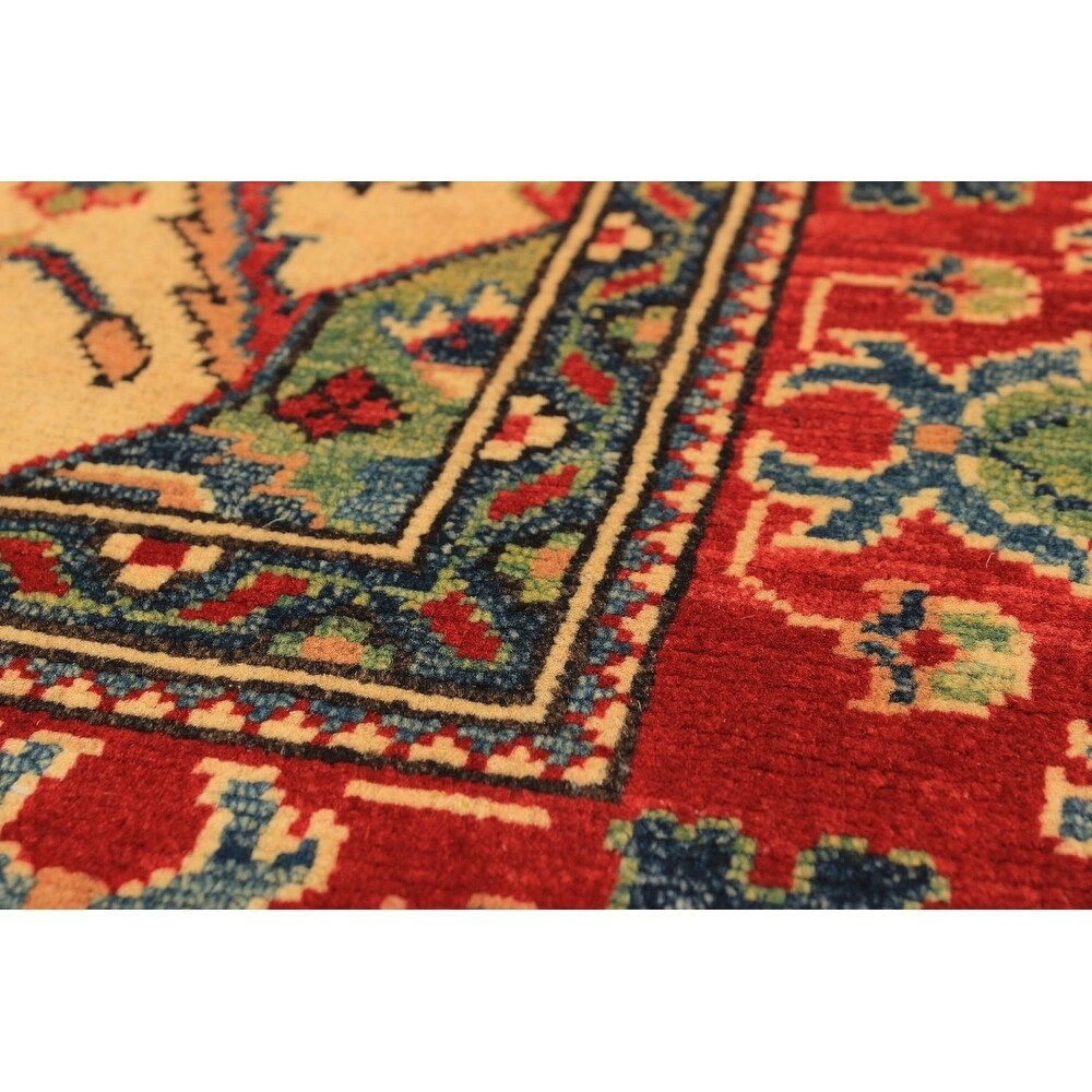 eCarpetGallery Hand-knotted Finest Gazni Cream Wool Rug - 4'11 x 6'5