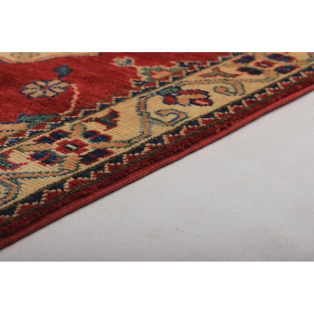 eCarpetGallery Hand-knotted Finest Gazni Red Wool Rug - 2'7 x 9'6