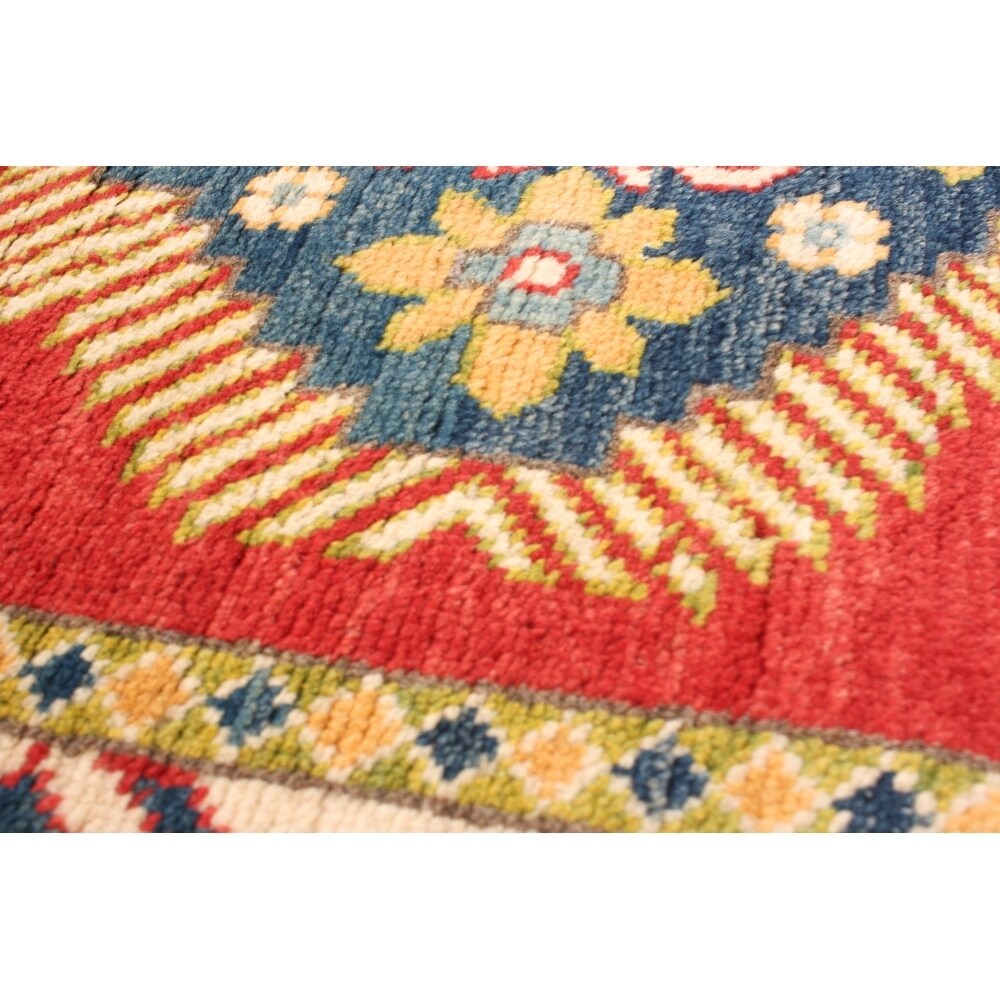 Hand-knotted Finest Gazni Red Wool Rug - 2'9 x 8'2/2'9" x 8'2" Runner