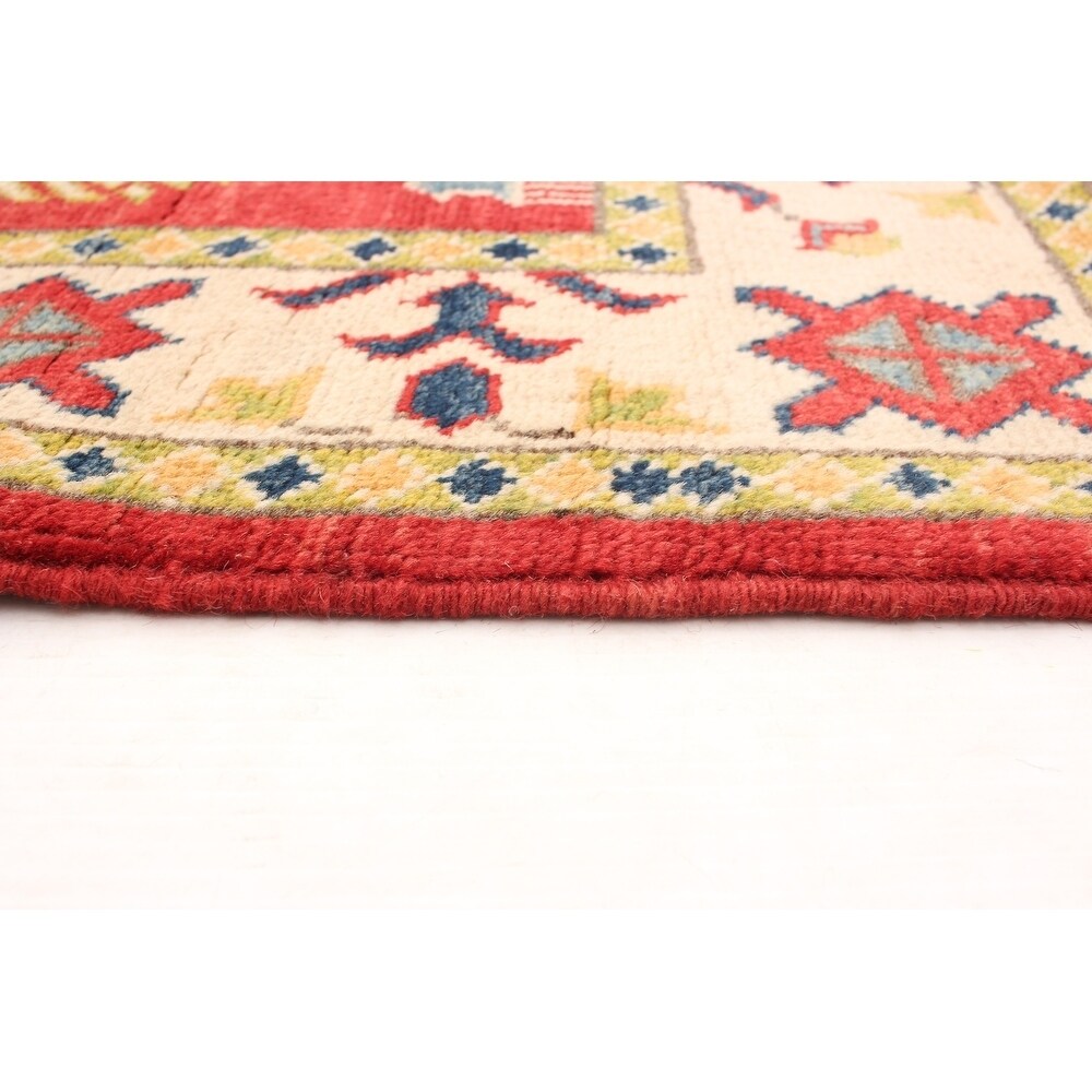 Hand-knotted Finest Gazni Red Wool Rug - 2'9 x 8'2/2'9" x 8'2" Runner