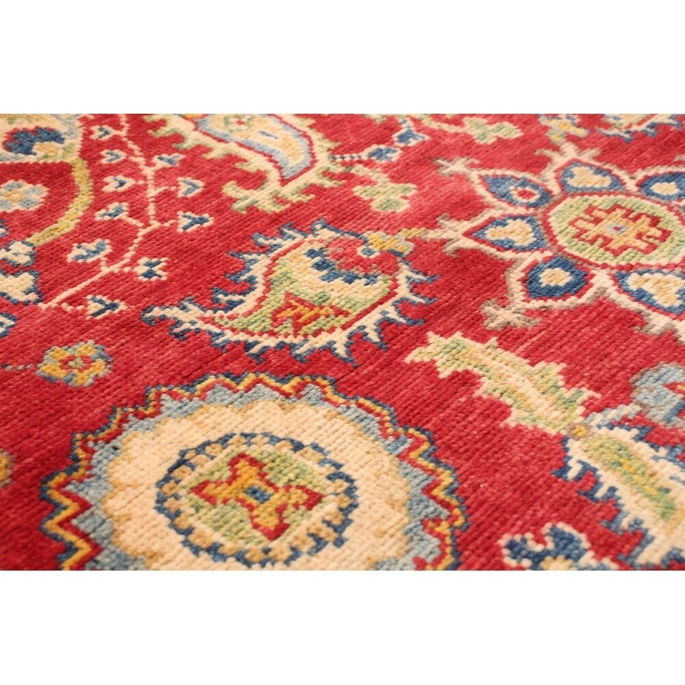 Hand-knotted Finest Gazni Red Wool Rug - 3'11" x 6'0"/3'11 x 6'0