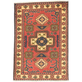 eCarpetGallery Hand-knotted Finest Kargahi Dark Orange Wool Rug - 3'5 x 4'9
