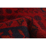 Hand-knotted Finest Khal Mohammadi Red Wool Rug - 2'6 x 6'3/2'6" x 6'3" Runner