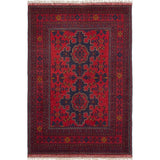 Hand-knotted Finest Khal Mohammadi Red Wool Rug - 3'4" x 4'10"