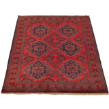 Hand-knotted Finest Khal Mohammadi Red Wool Rug - 4'2" x 6'4"/4'2 x 6'4