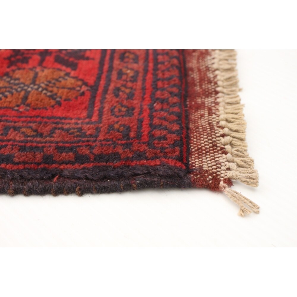Hand-knotted Finest Khal Mohammadi Red Wool Rug - 4'2" x 6'4"/4'2 x 6'4