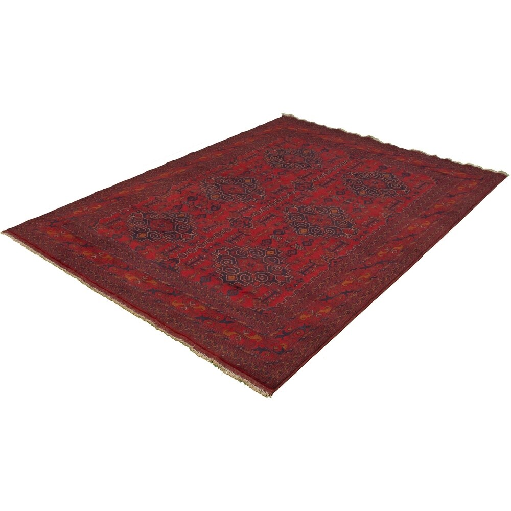 eCarpetGallery Hand-knotted Finest Khal Mohammadi Red Wool Rug - 8'2 x 11'1