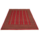 eCarpetGallery Hand-knotted Finest Peshawar Bokhara Red Wool Rug - 8'1 x 11'4