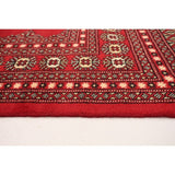 eCarpetGallery Hand-knotted Finest Peshawar Bokhara Red Wool Rug - 8'1 x 11'4