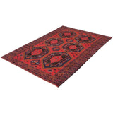 eCarpetGallery Hand-knotted Finest Rizbaft Red Wool Rug - 6'8 x 10'1
