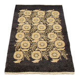 eCarpetGallery Hand-knotted Finest Ziegler Chobi Black Wool Rug - 3'0 x 5'5