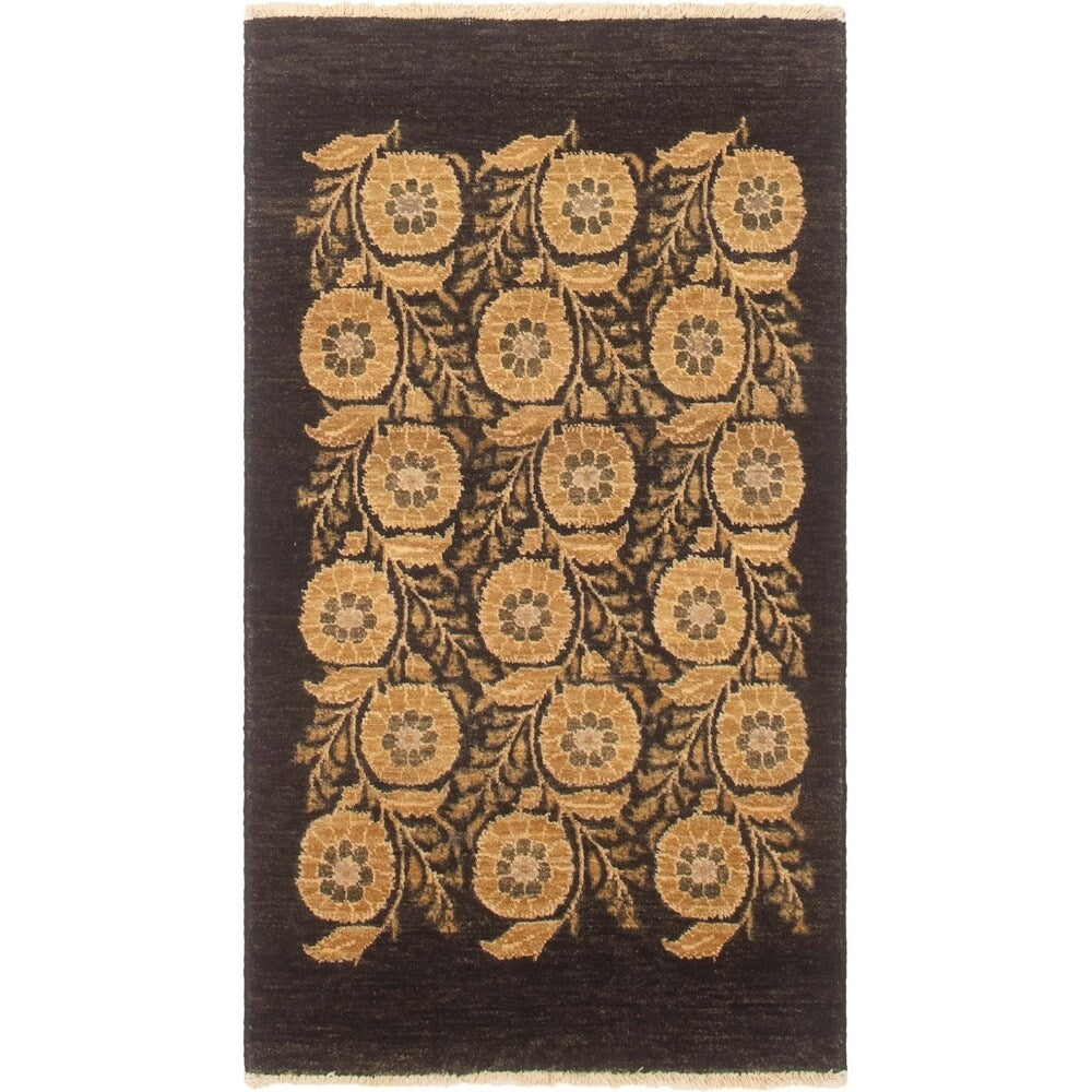 eCarpetGallery Hand-knotted Finest Ziegler Chobi Cream, Wool Rug - 2'10 x 5'0