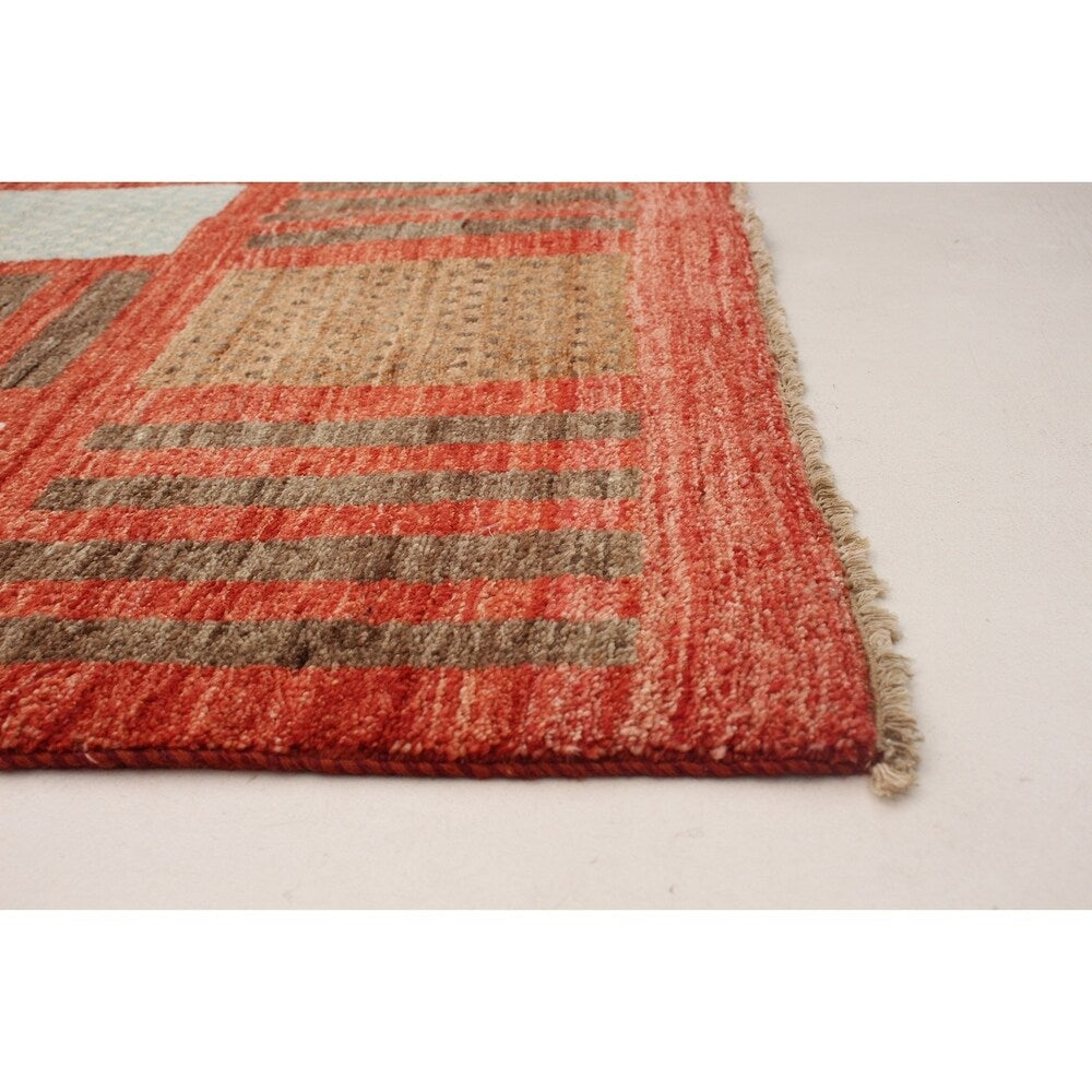eCarpetGallery Hand-knotted Finest Ziegler Chobi Dark Copper Wool Rug - 5'5 x 9'1