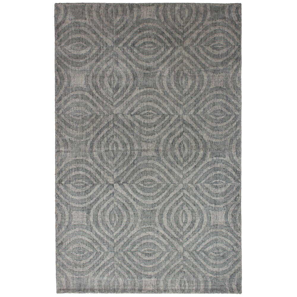 eCarpetGallery Hand-knotted Galleria Dark Grey Silk Rug (5'0 x 7'10)