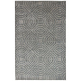 eCarpetGallery Hand-knotted Galleria Dark Grey Silk Rug (5'0 x 7'10)